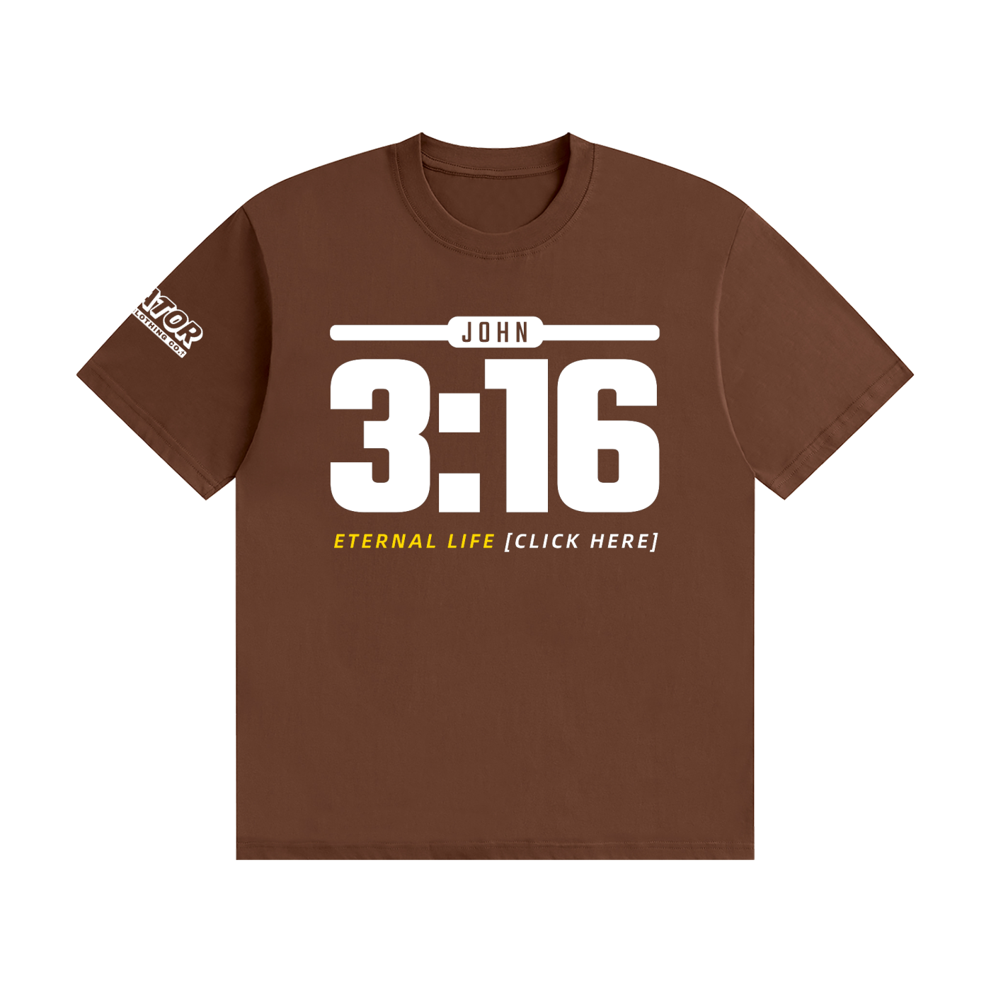 JOHN 3:16: Eternal Life - 200gsm Unisex Cotton T-Shirt (Christian Faith Streetwear)