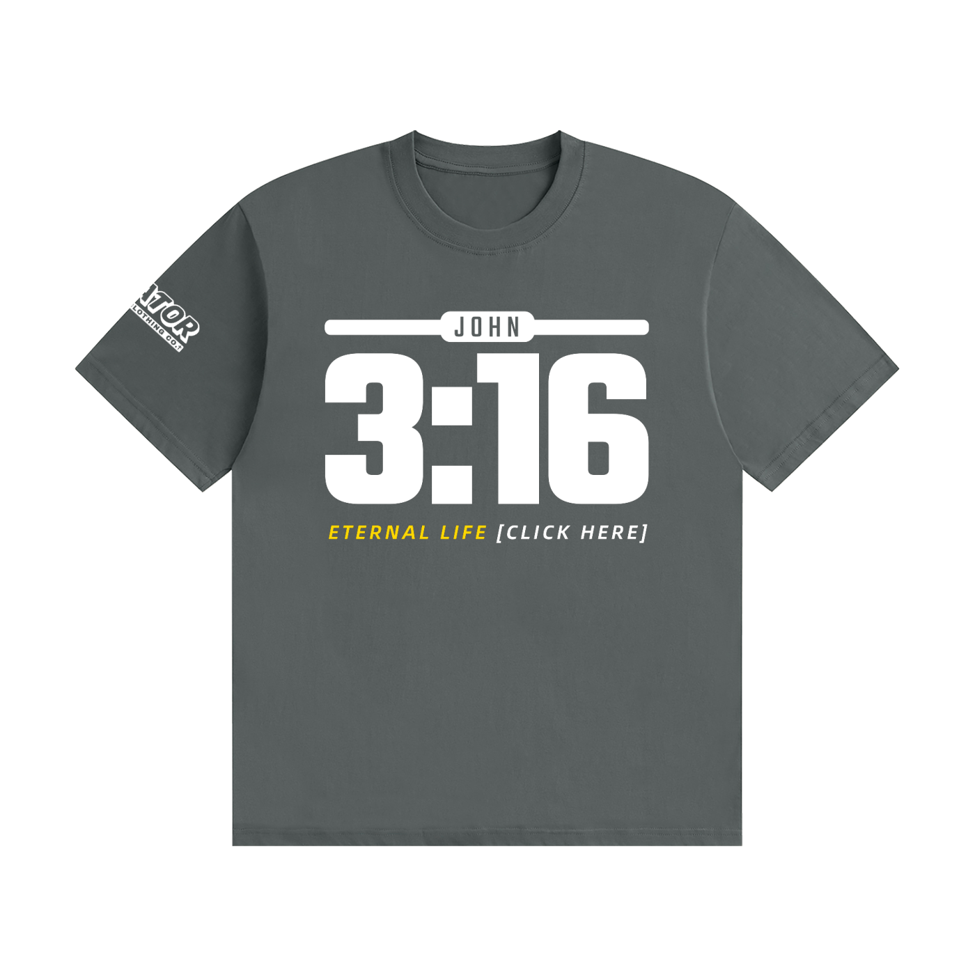 JOHN 3:16: Eternal Life - 200gsm Unisex Cotton T-Shirt (Christian Faith Streetwear)