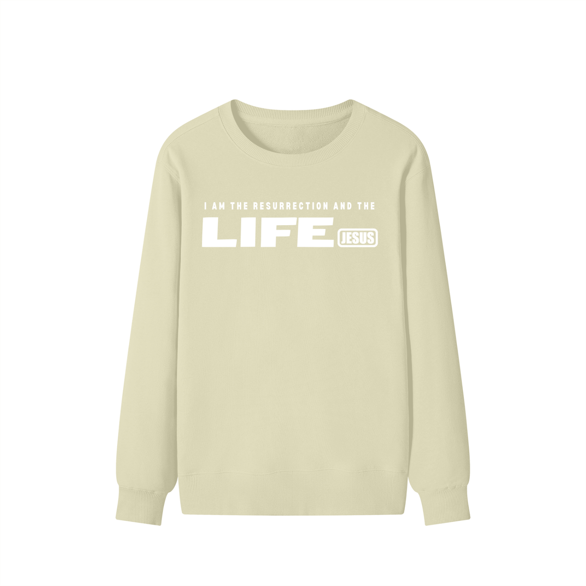JESUS: Resurrection and the LIFE - 300GSM Unisex Cotton Sweatshirt