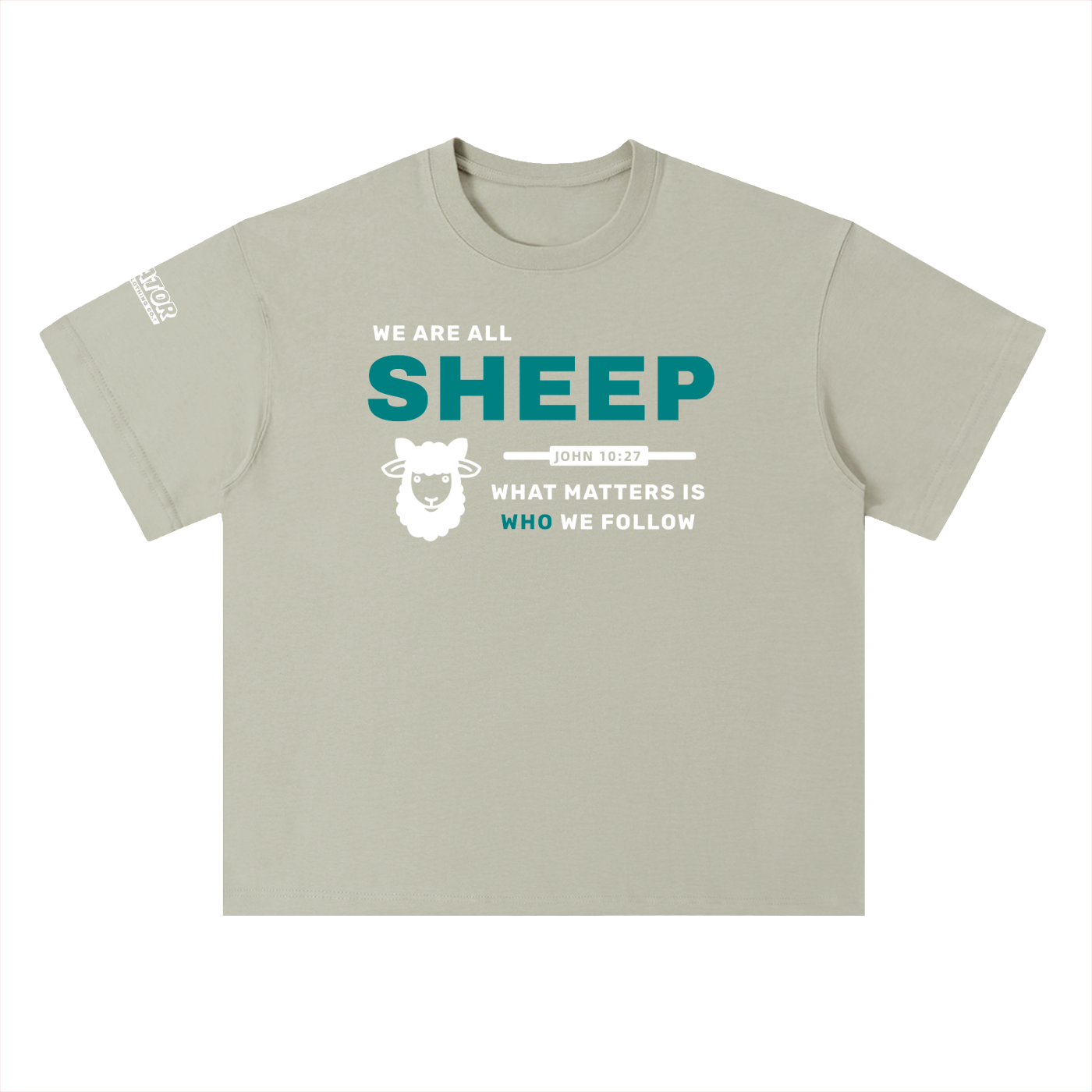 SHEEP - 300GSM Heavyweight Drop Shoulder Pure Cotton T-Shirt