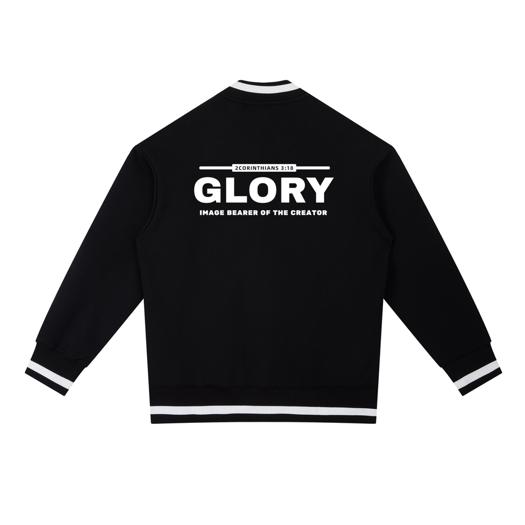 GLORY: Image Bearer of the Creator - 400gsm Zip Bomber Jacket (Christian Faith Streetwear)