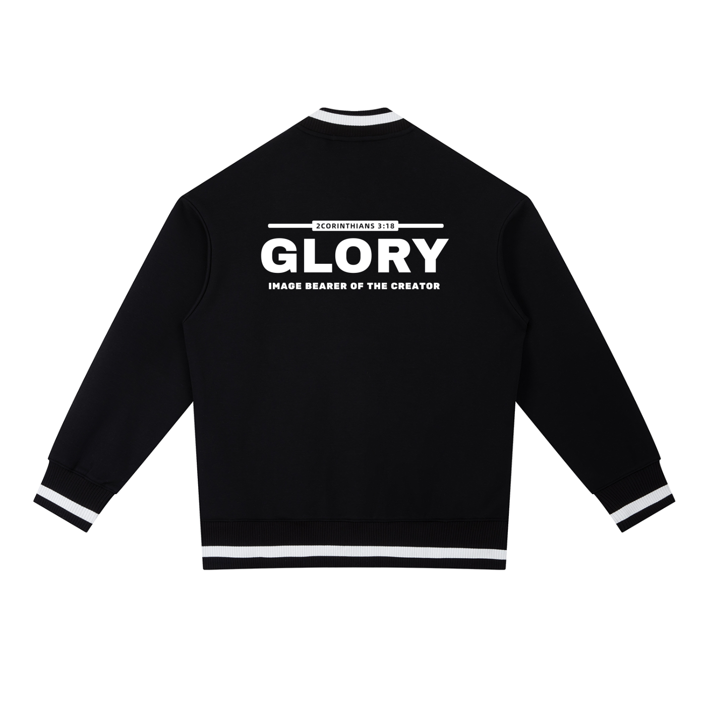 GLORY: Image Bearer of the Creator - 400gsm Zip Bomber Jacket (Christian Faith Streetwear)