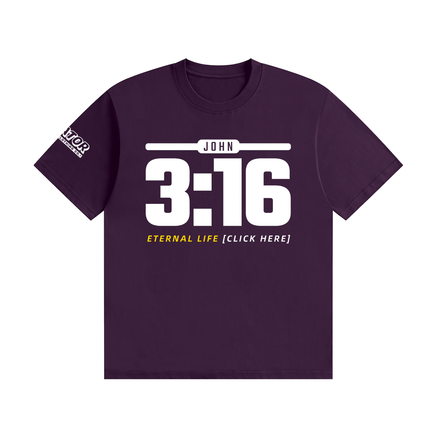 JOHN 3:16: Eternal Life - 200gsm Unisex Cotton T-Shirt (Christian Faith Streetwear)