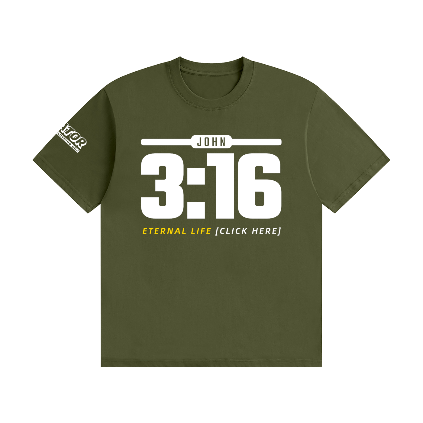 JOHN 3:16: Eternal Life - 200gsm Unisex Cotton T-Shirt (Christian Faith Streetwear)