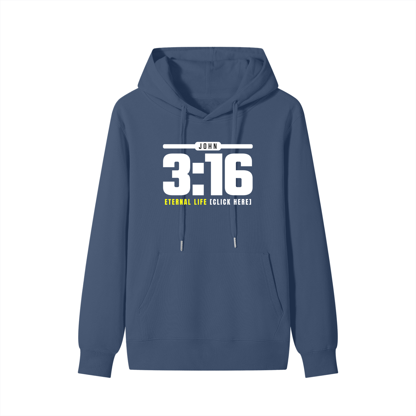 JOHN 3:16: Eternal Life - 300GSM Pure Cotton Hoodie