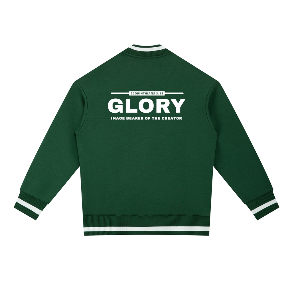 GLORY: Image Bearer of the Creator - 400gsm Zip Bomber Jacket (Christian Faith Streetwear)