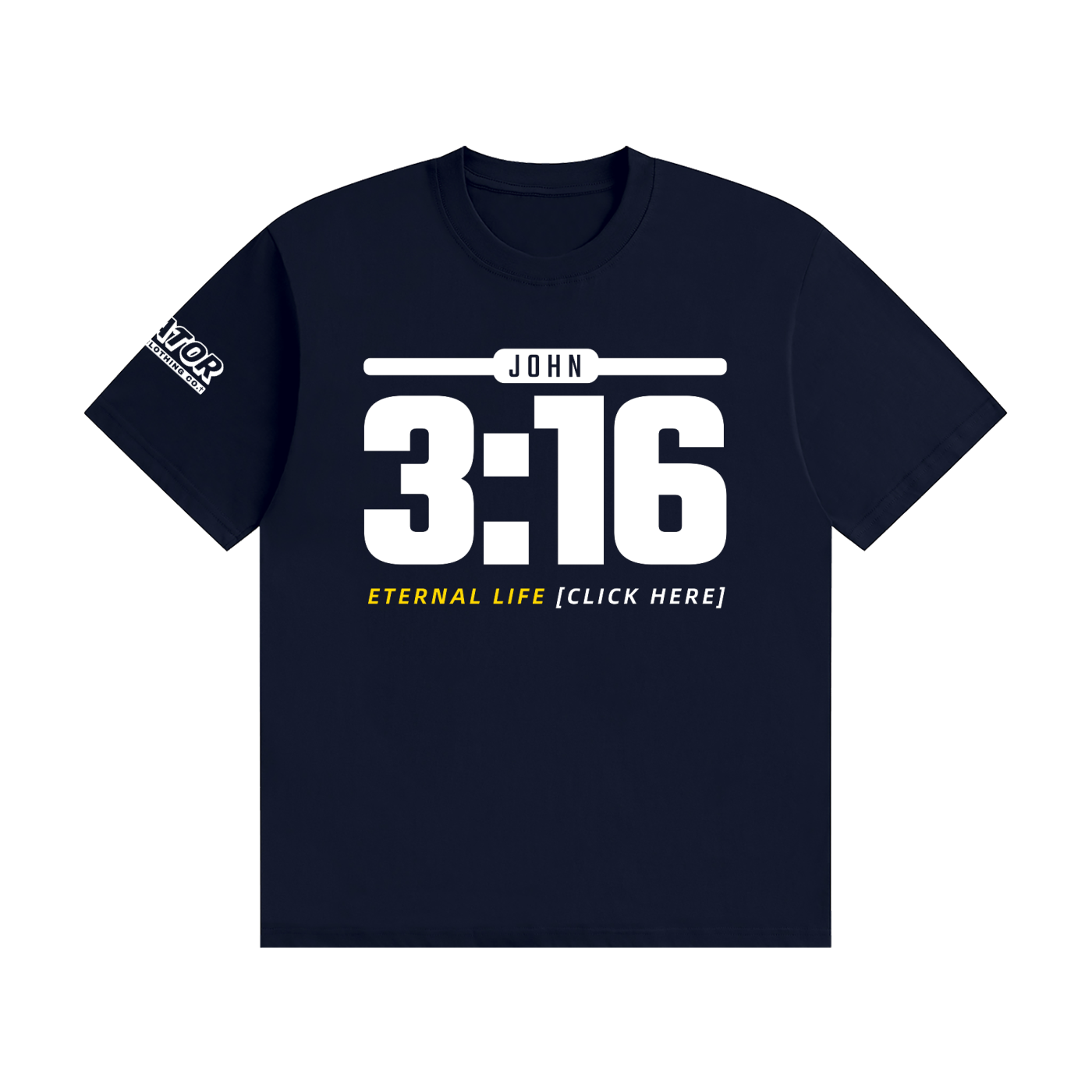 JOHN 3:16: Eternal Life - 200gsm Unisex Cotton T-Shirt (Christian Faith Streetwear)