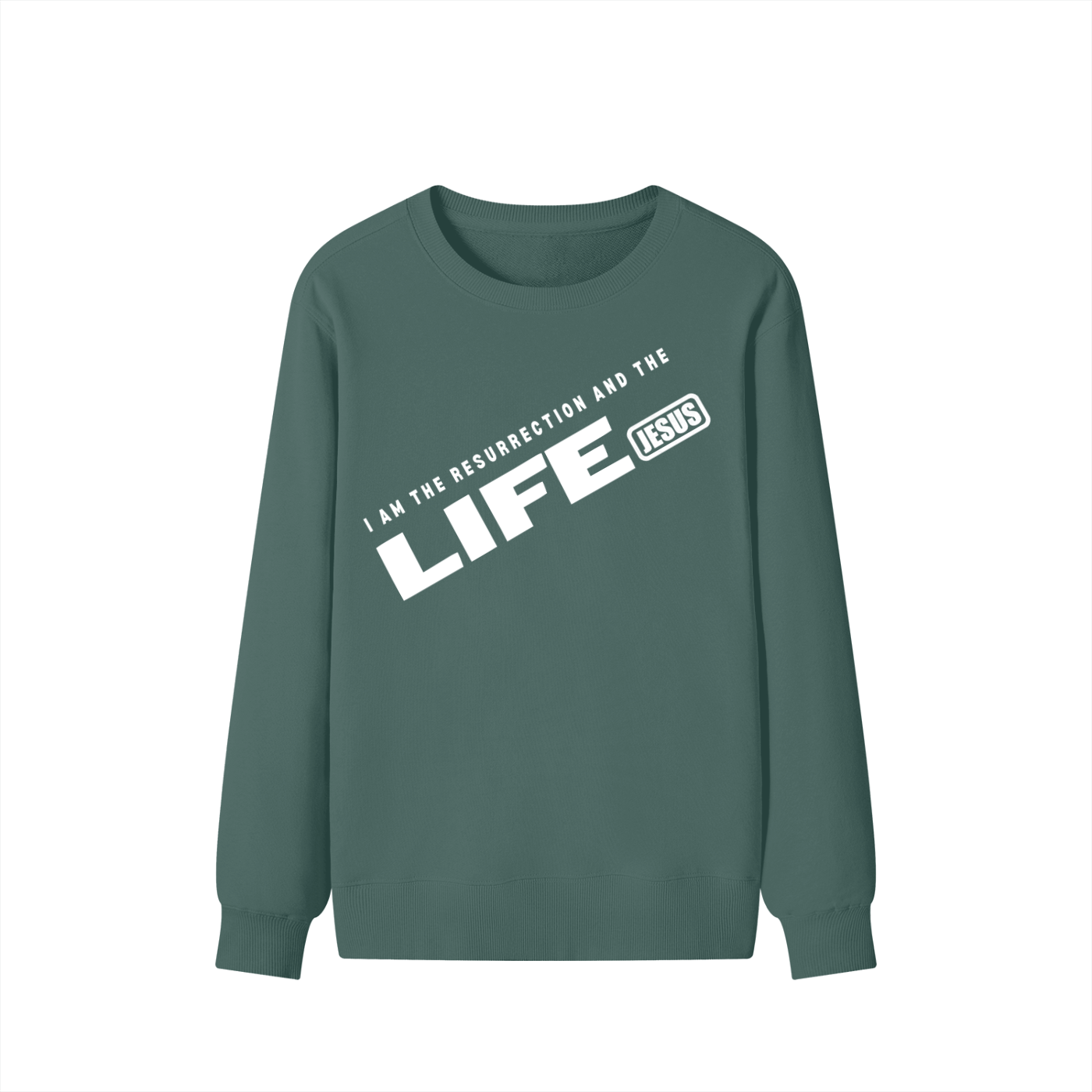 JESUS: Resurrection and the LIFE - 300GSM Unisex Cotton Sweatshirt