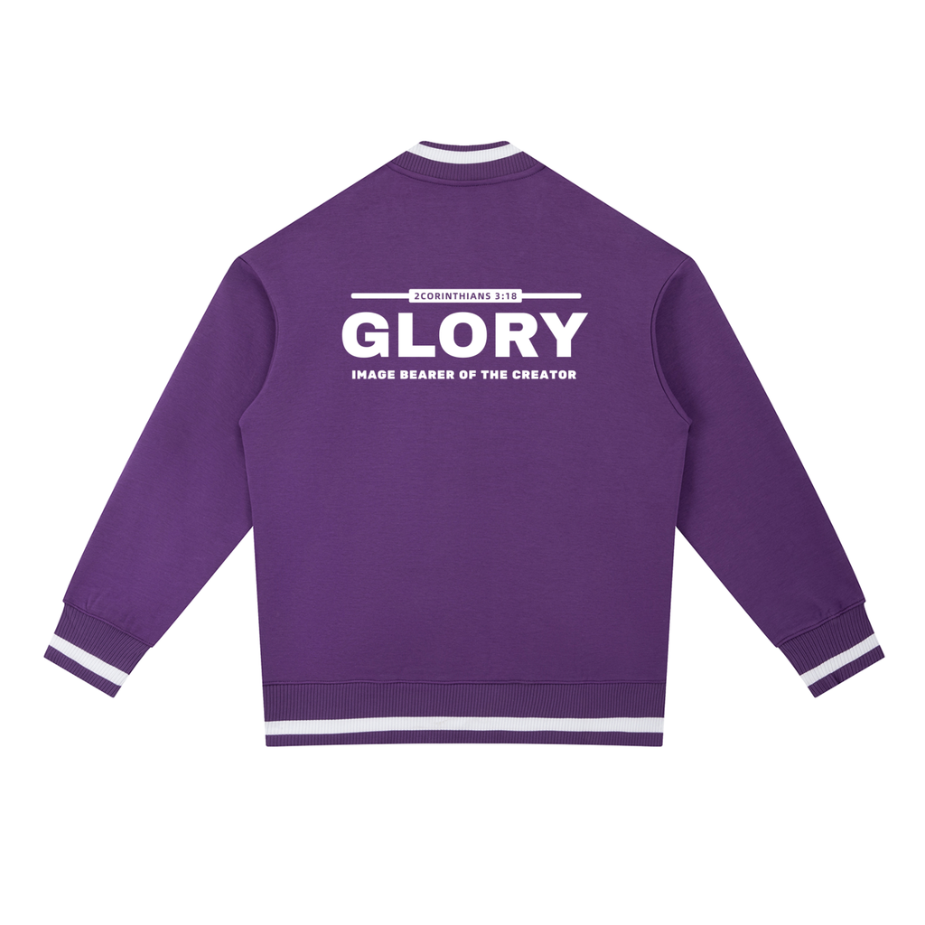 GLORY: Image Bearer of the Creator - 400gsm Zip Bomber Jacket (Christian Faith Streetwear)