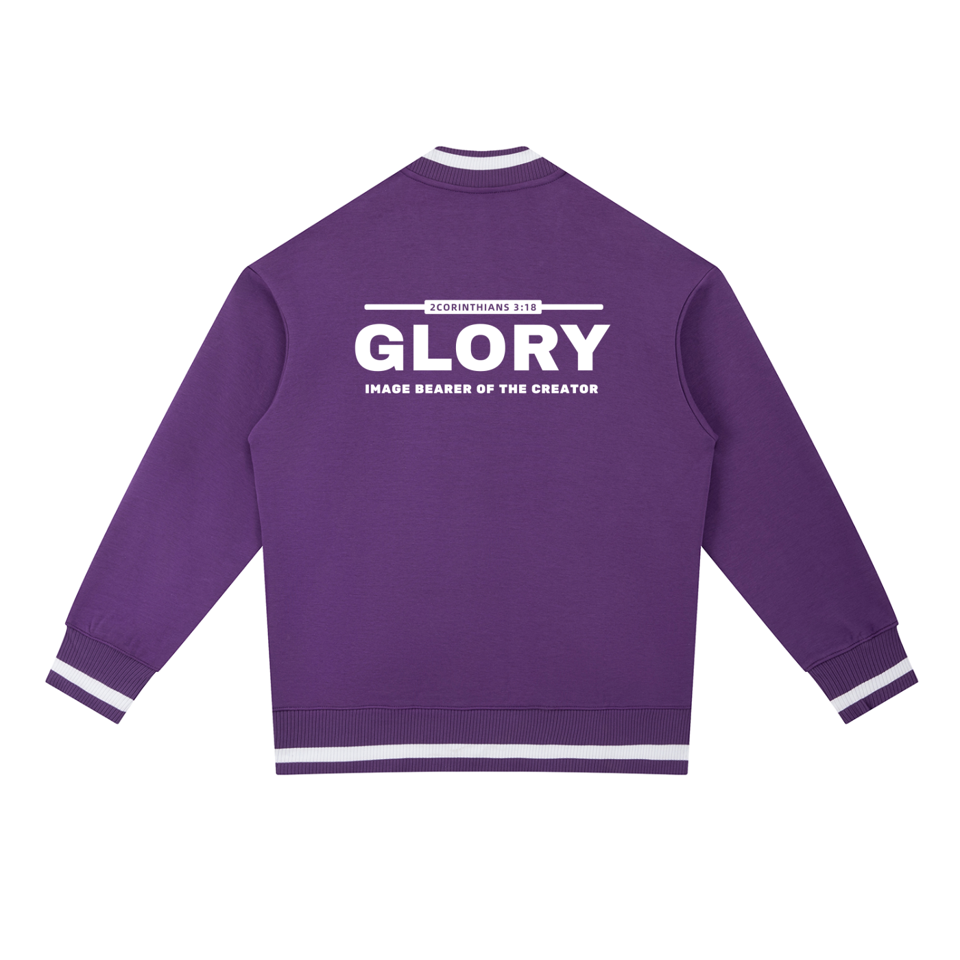 GLORY: Image Bearer of the Creator - 400gsm Zip Bomber Jacket (Christian Faith Streetwear)