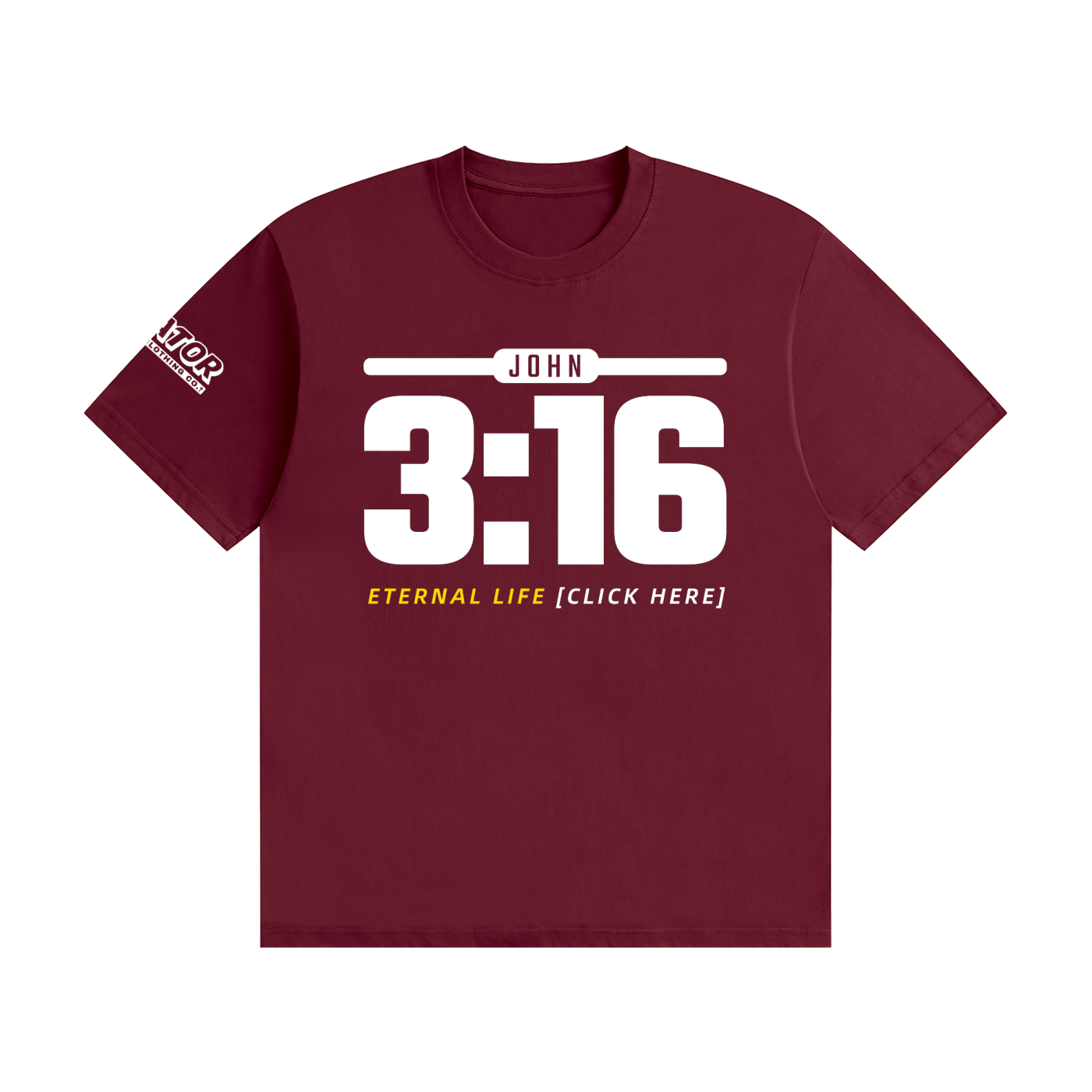 JOHN 3:16: Eternal Life - 200gsm Unisex Cotton T-Shirt (Christian Faith Streetwear)