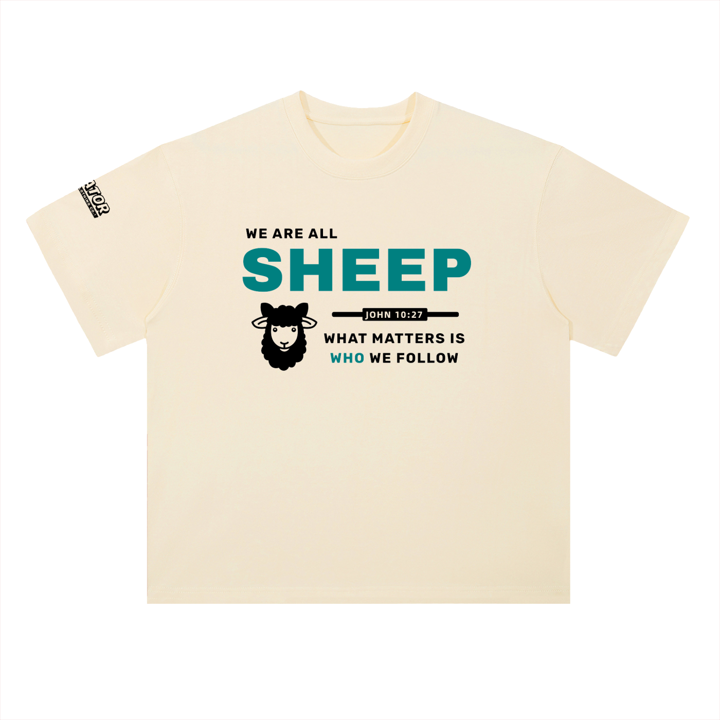 SHEEP - 300GSM Heavyweight Drop Shoulder Pure Cotton T-Shirt