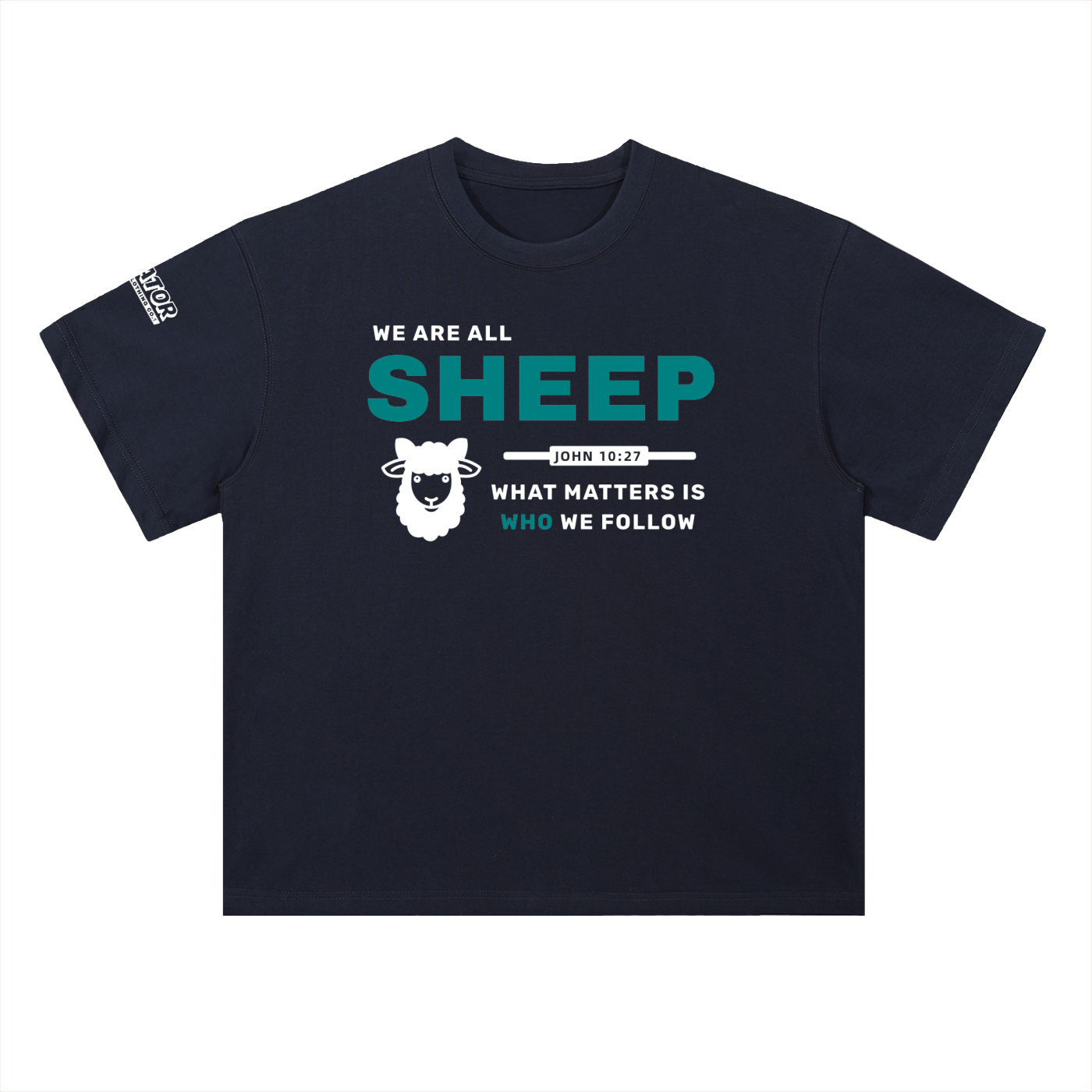 SHEEP - 300GSM Heavyweight Drop Shoulder Pure Cotton T-Shirt