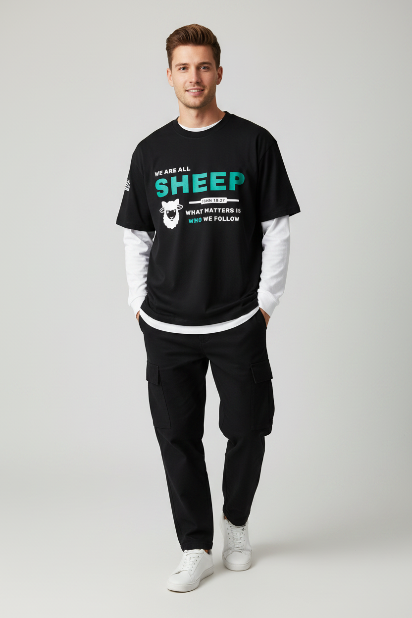 SHEEP - 200GSM Unisex Cotton T-Shirt