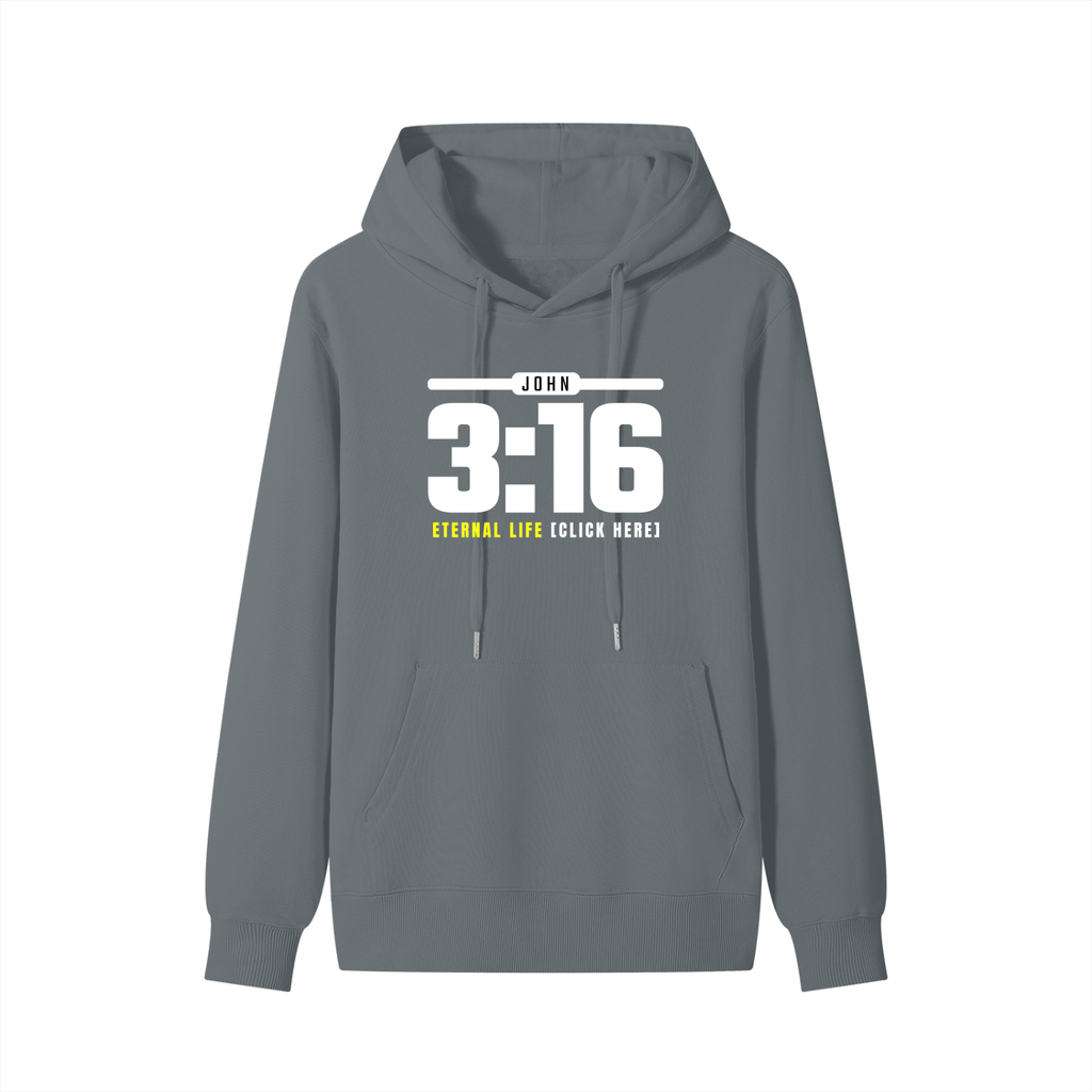 JOHN 3:16: Eternal Life - 300GSM Pure Cotton Hoodie