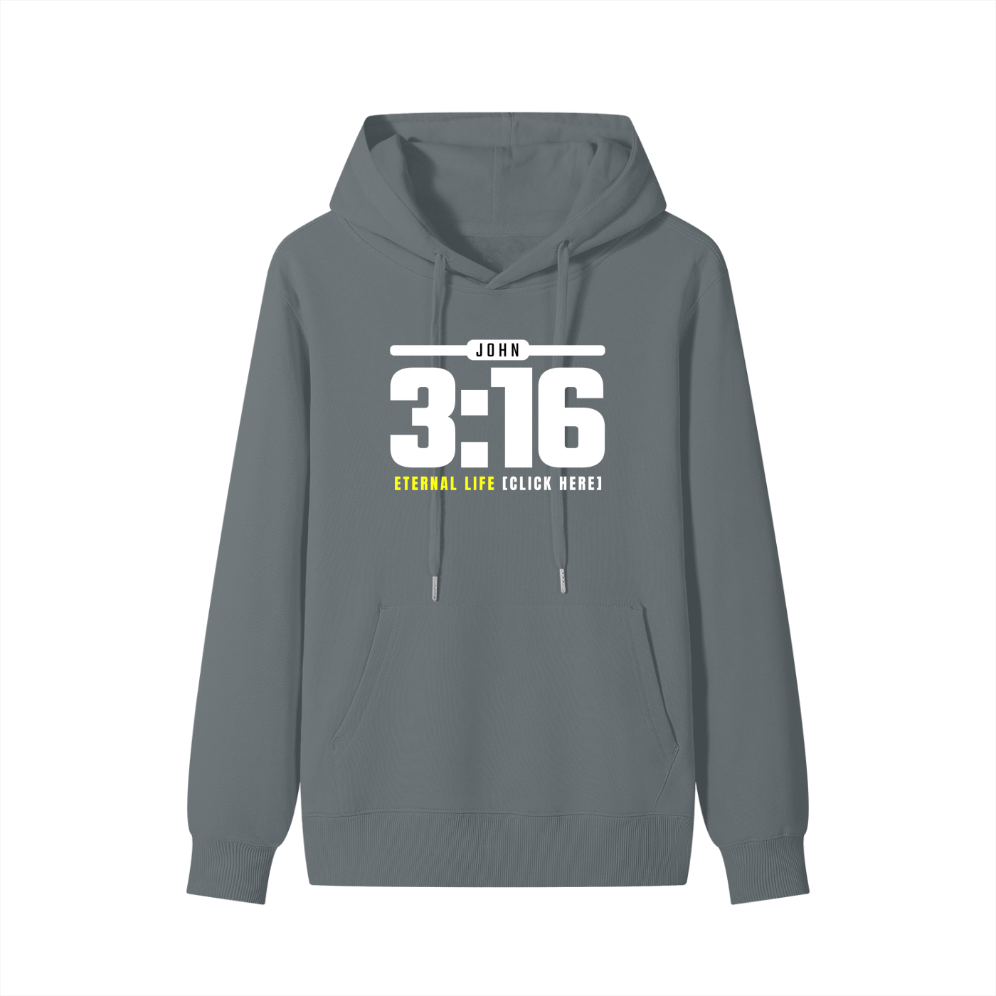 JOHN 3:16: Eternal Life - 300GSM Pure Cotton Hoodie