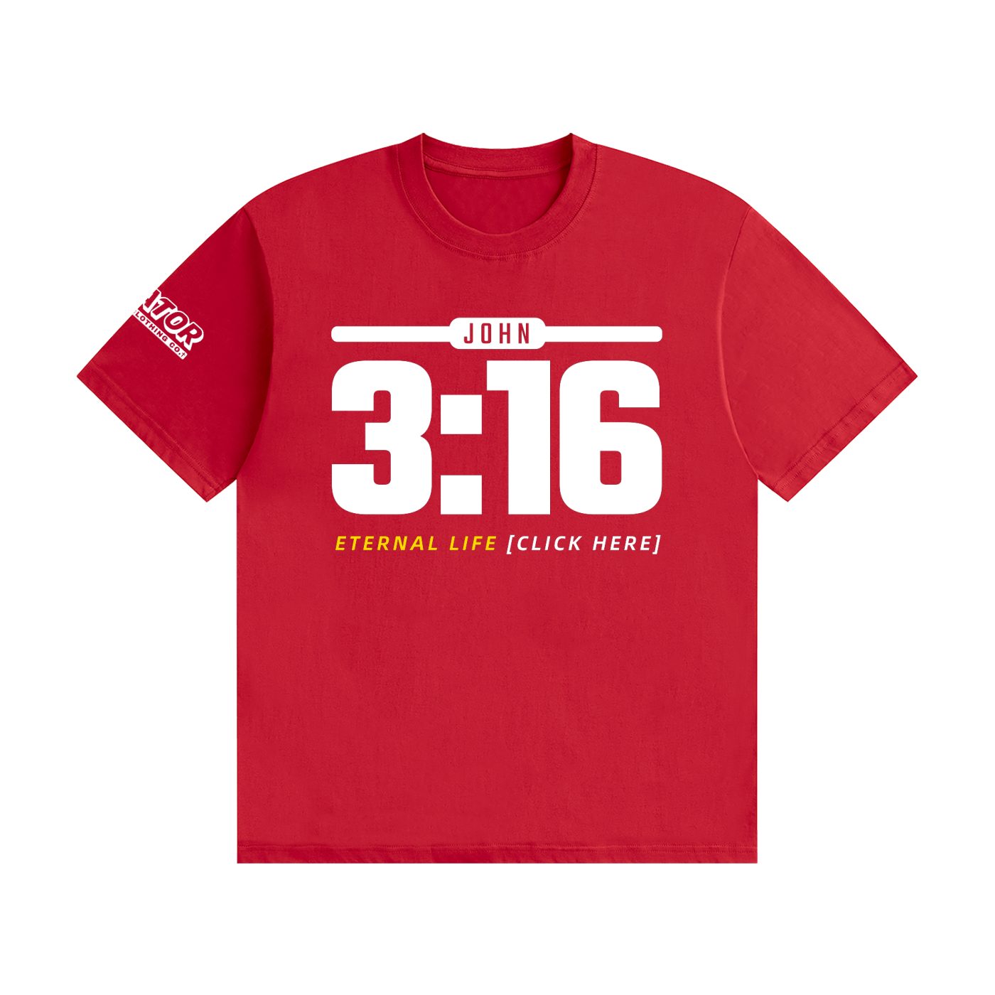 JOHN 3:16: Eternal Life - 200gsm Unisex Cotton T-Shirt (Christian Faith Streetwear)