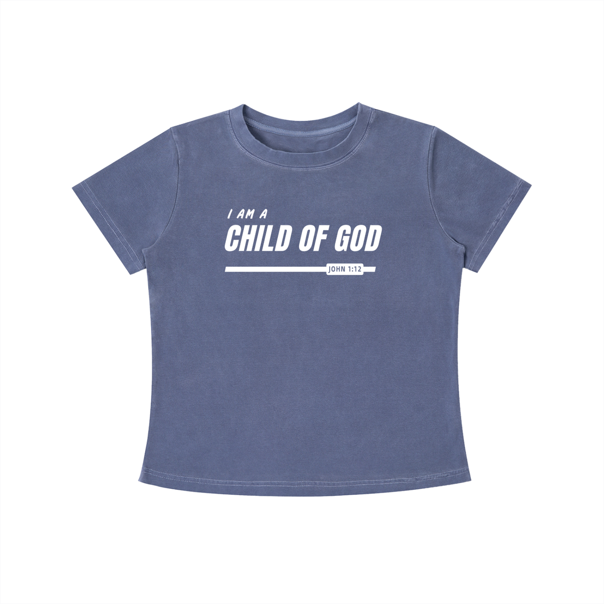 Child of God - 240GSM Women's Vintage Wash Slim Fit T-shirt