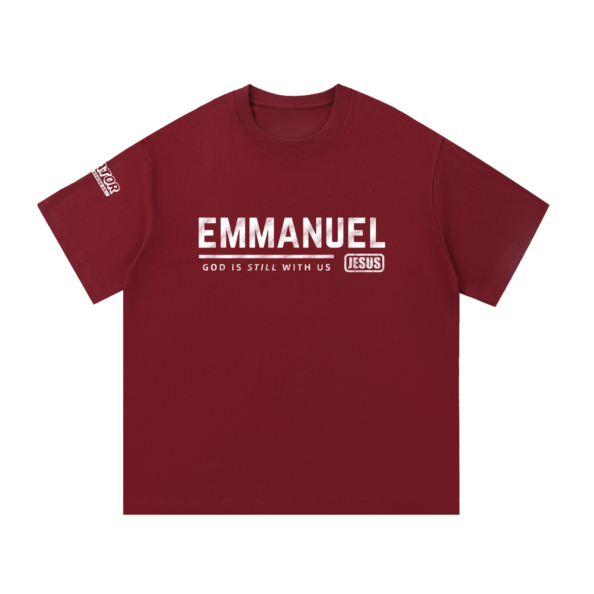 Emmanuel: God is Still with Us - 260GSM Oversized Pure Cotton T- Shirt