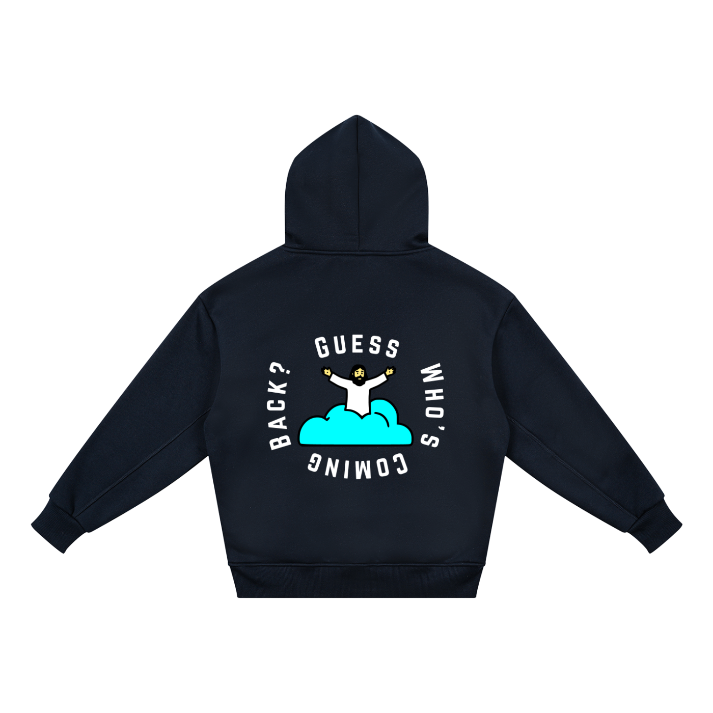 Guess Who's Coming Back - 365gsm Heavyweight Kids' Fleece Hoodie (Christian Faith Streetwear)