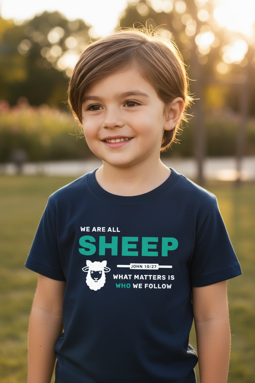 SHEEP - 180GSM Kids' Pure Cotton T-Shirt