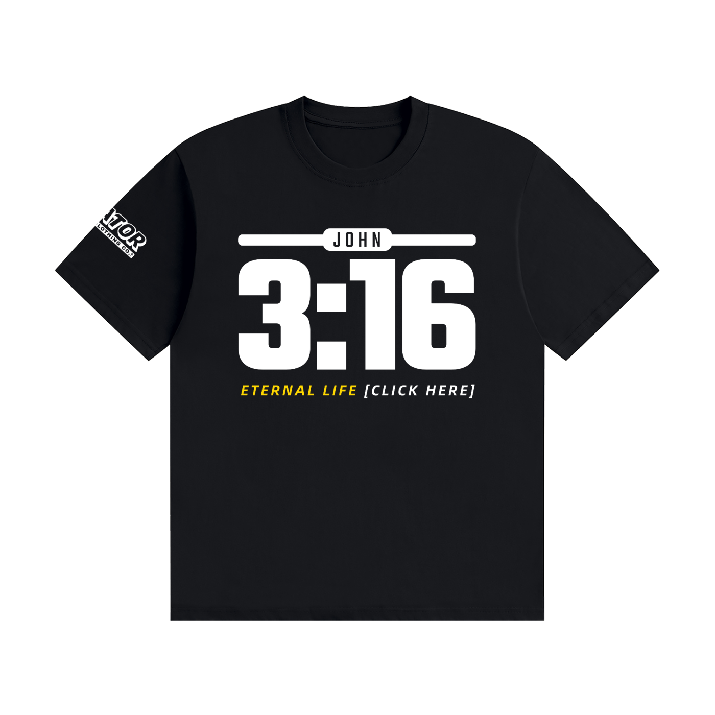 JOHN 3:16: Eternal Life - 200gsm Unisex Cotton T-Shirt (Christian Faith Streetwear)