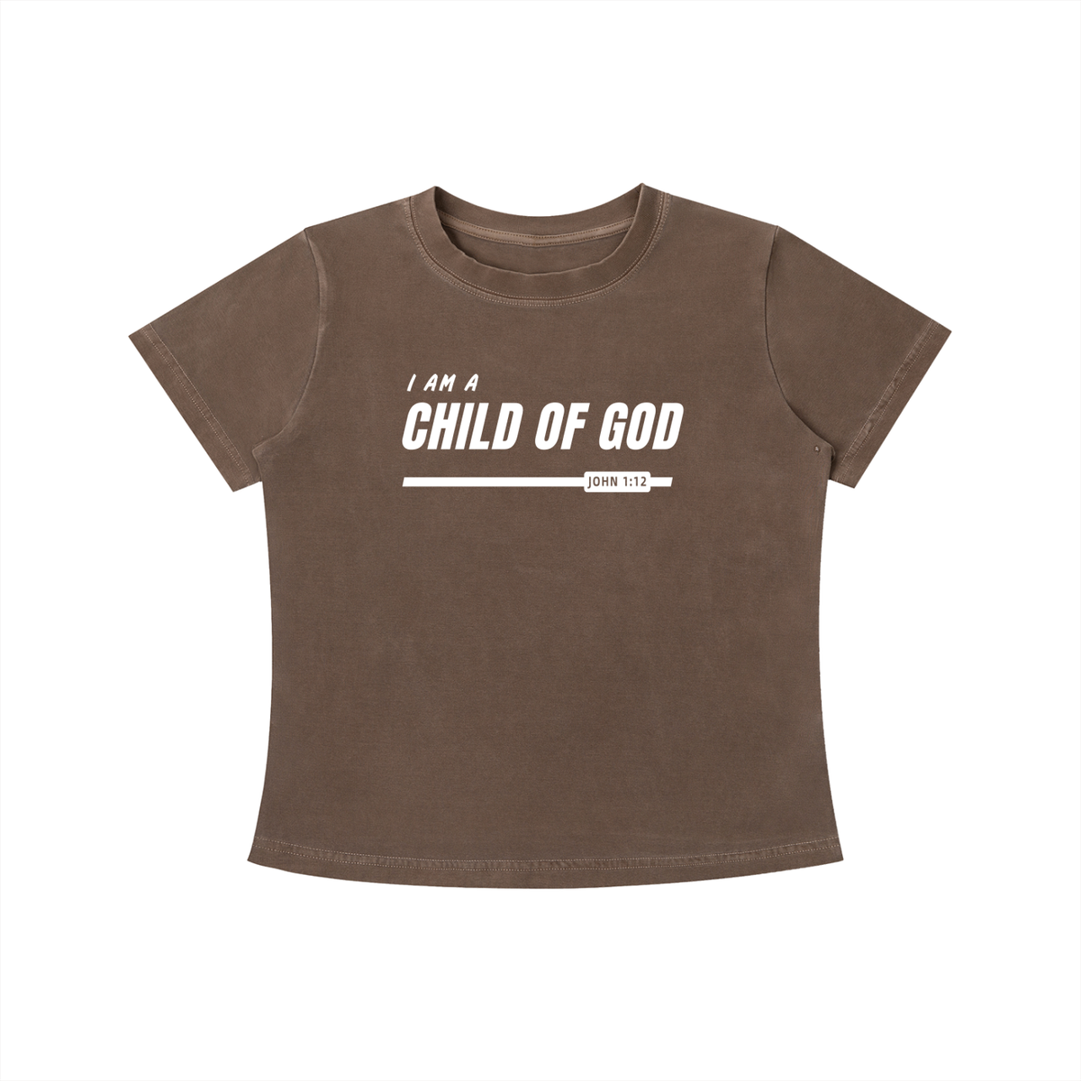 Child of God - 240GSM Women's Vintage Wash Slim Fit T-shirt