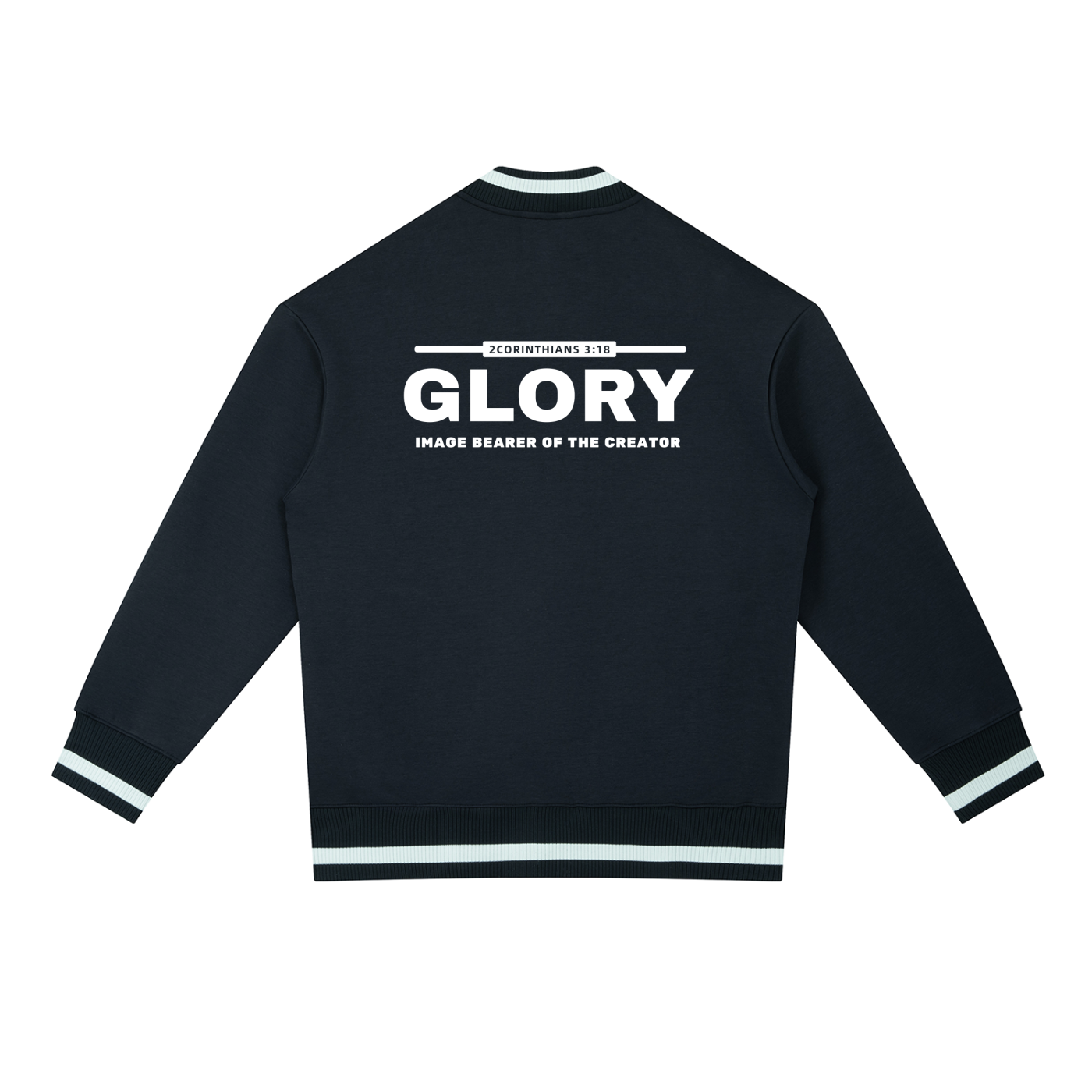 GLORY: Image Bearer of the Creator - 400gsm Zip Bomber Jacket (Christian Faith Streetwear)