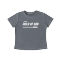 Child of God - 240GSM Women's Vintage Wash Slim Fit T-shirt