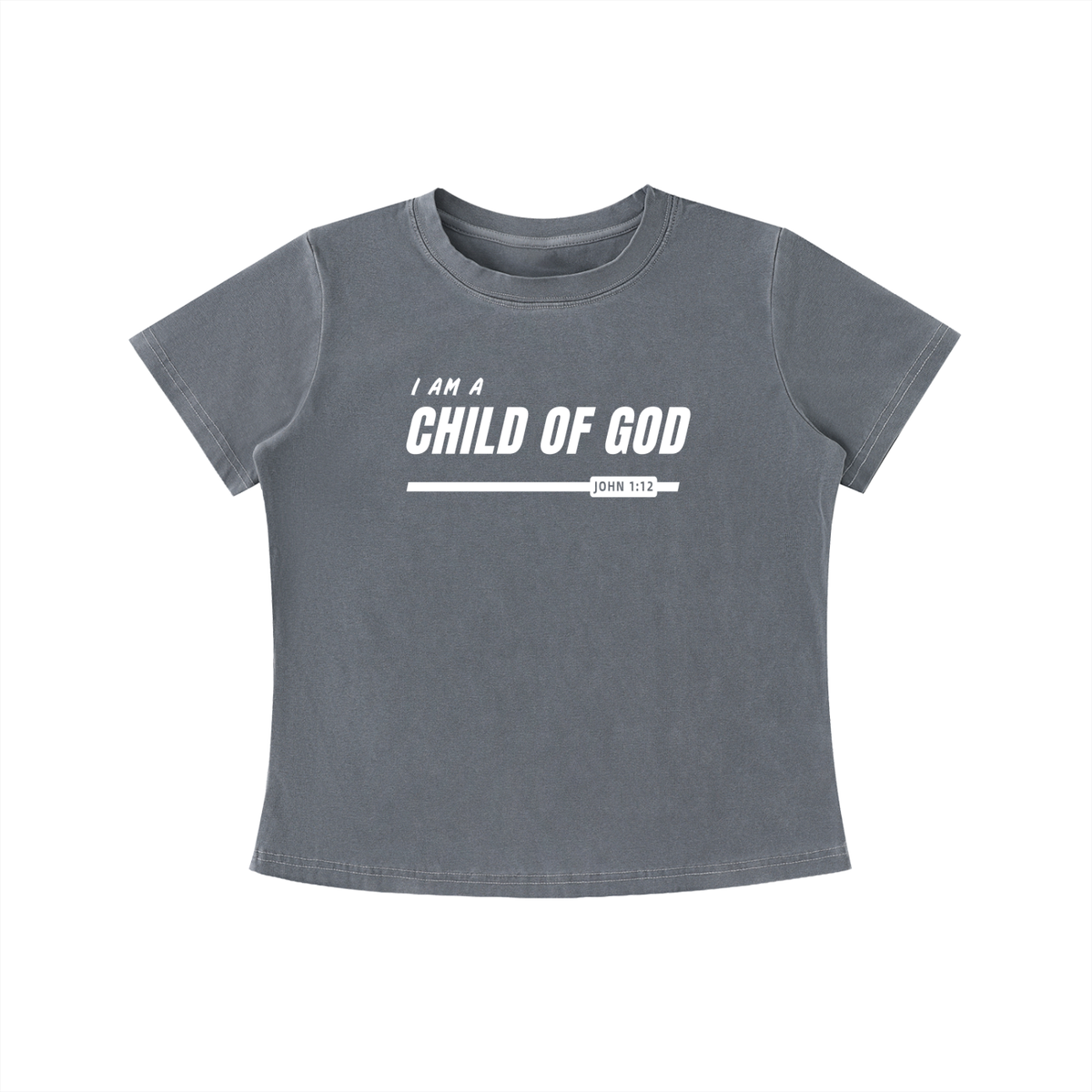 Child of God - 240GSM Women's Vintage Wash Slim Fit T-shirt