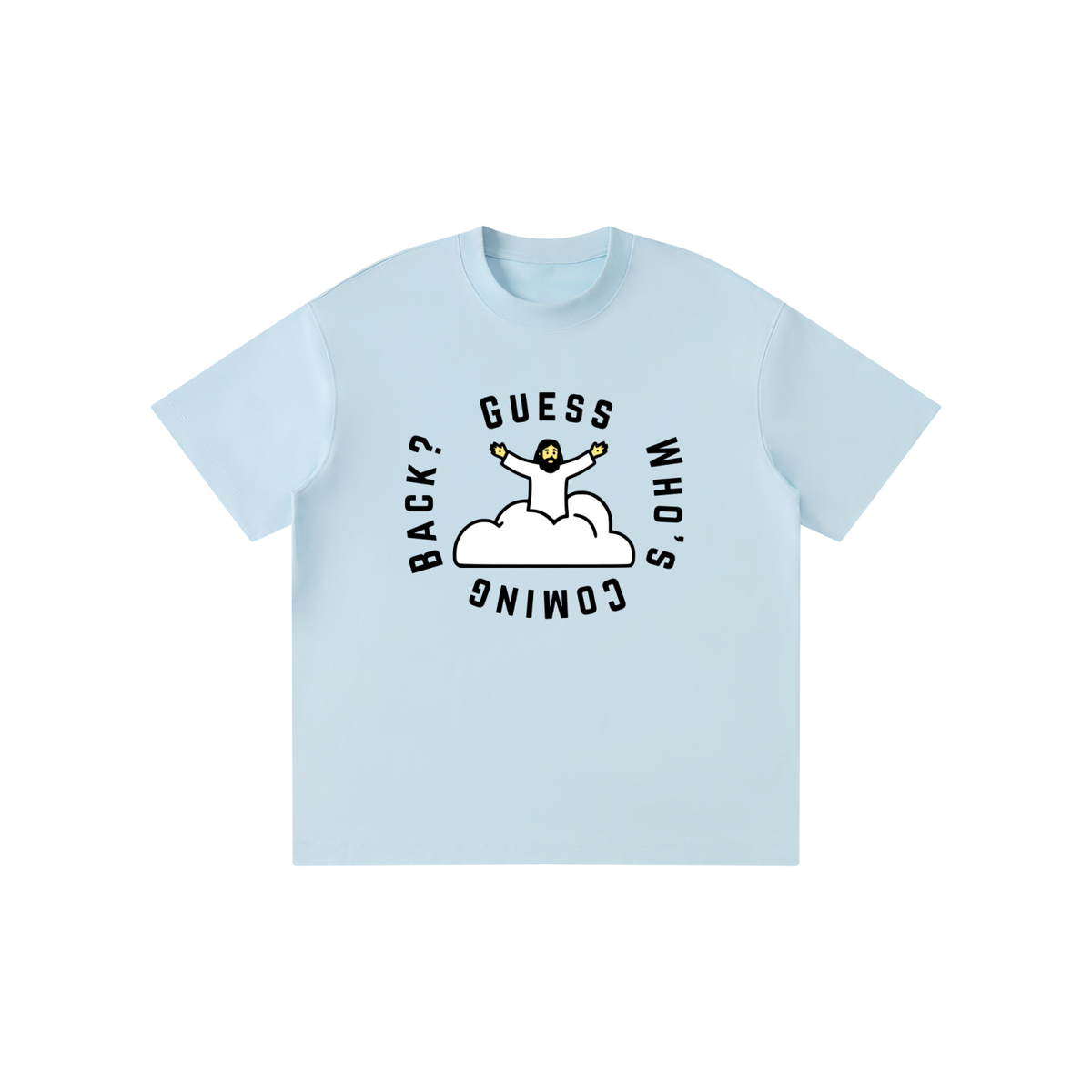GUESS WHO - 220GSM Kids' Solid Crewneck T-Shirt