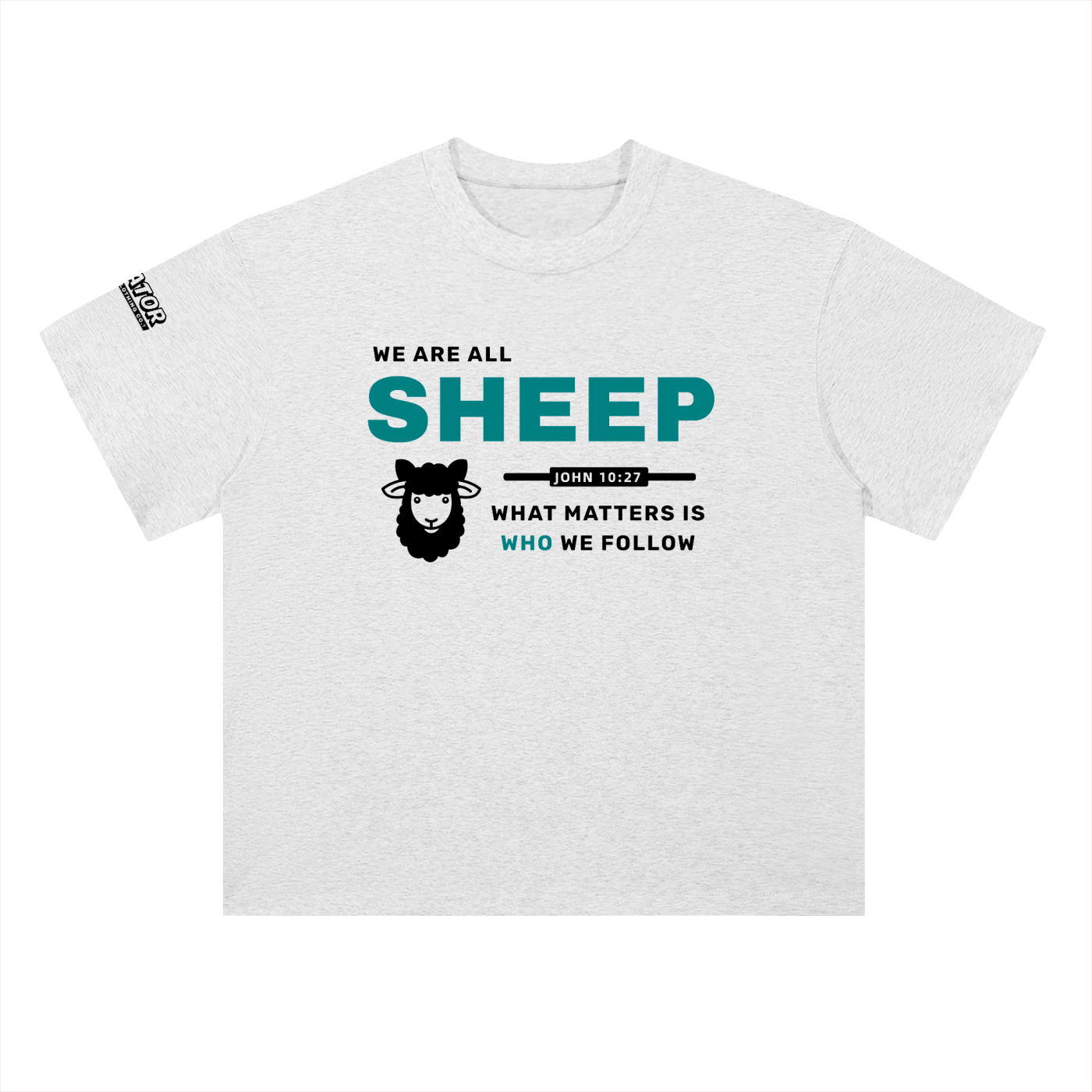 SHEEP - 300GSM Heavyweight Drop Shoulder Pure Cotton T-Shirt