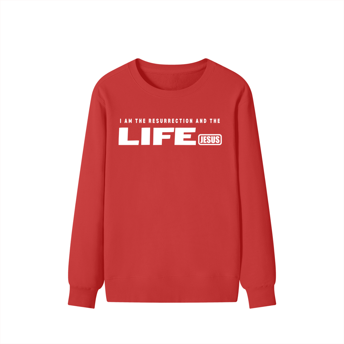 JESUS: Resurrection and the LIFE - 300GSM Unisex Cotton Sweatshirt