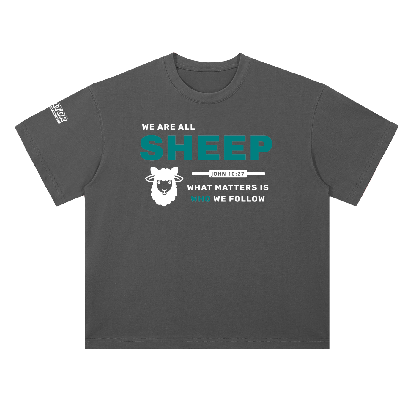 SHEEP - 300GSM Heavyweight Drop Shoulder Pure Cotton T-Shirt