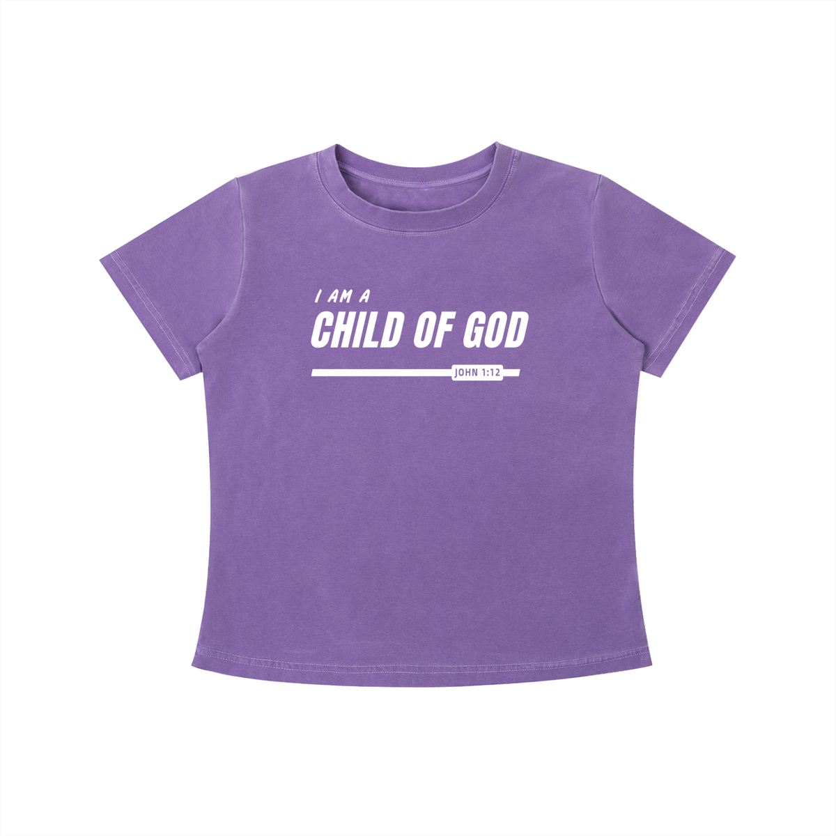Child of God - 240GSM Women's Vintage Wash Slim Fit T-shirt