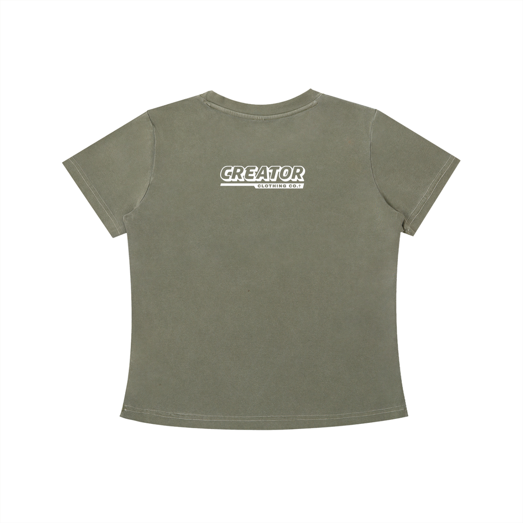Child of God - 240GSM Women's Vintage Wash Slim Fit T-shirt