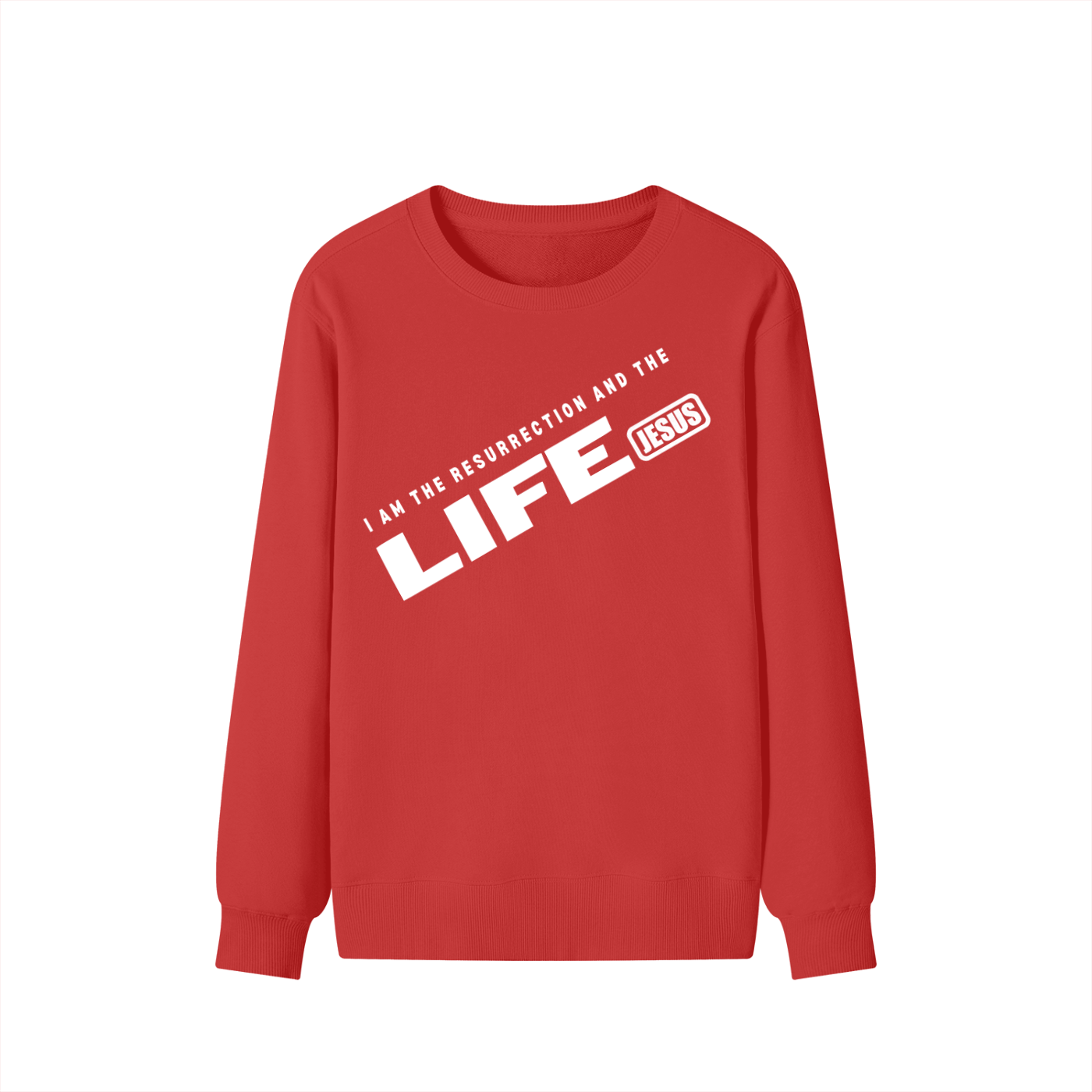 JESUS: Resurrection and the LIFE - 300GSM Unisex Cotton Sweatshirt