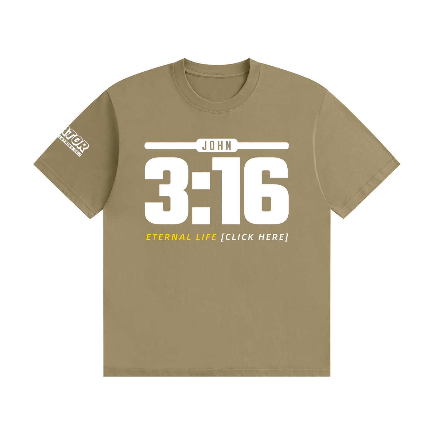 JOHN 3:16: Eternal Life - 200gsm Unisex Cotton T-Shirt (Christian Faith Streetwear)