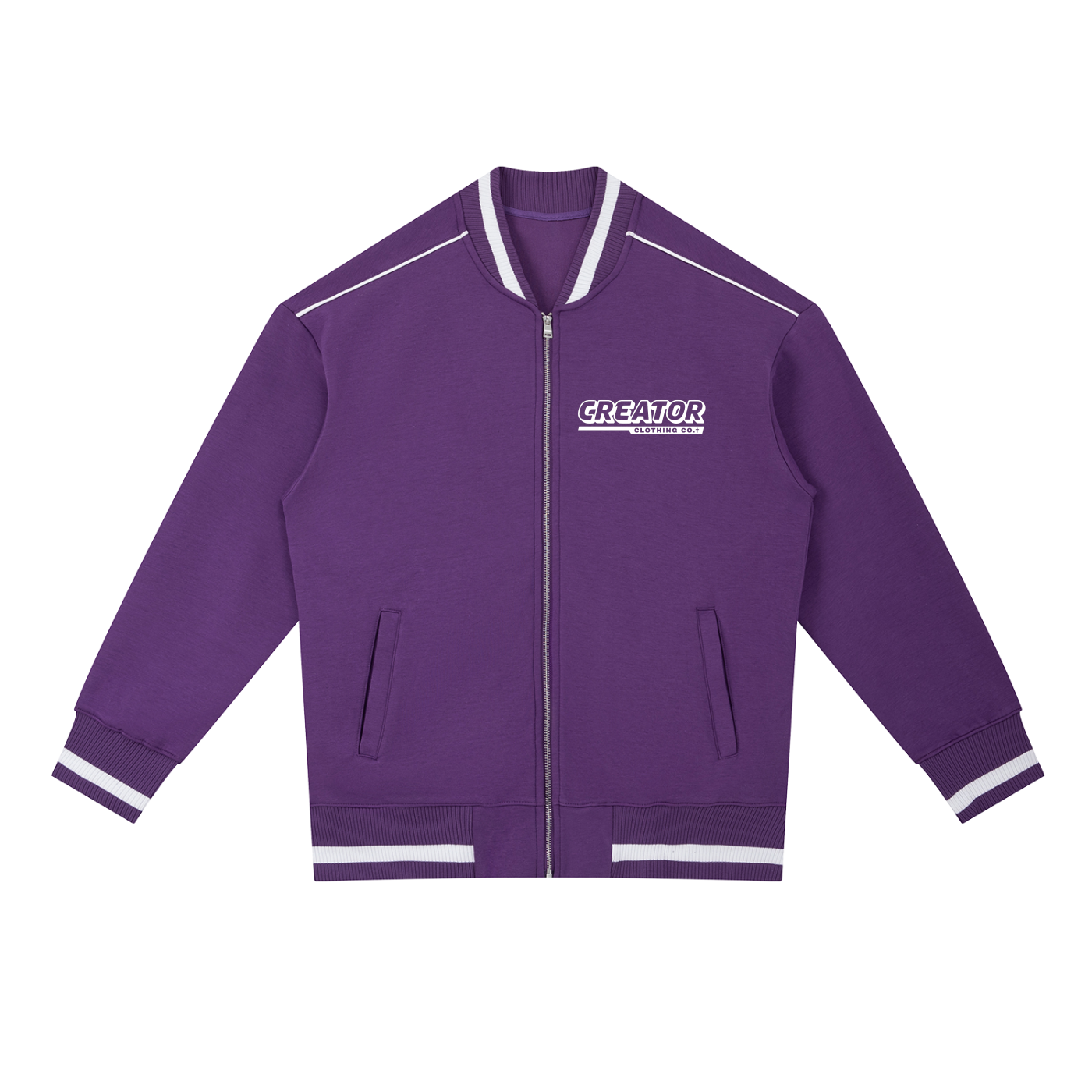 GLORY: Image Bearer of the Creator - 400gsm Zip Bomber Jacket (Christian Faith Streetwear)