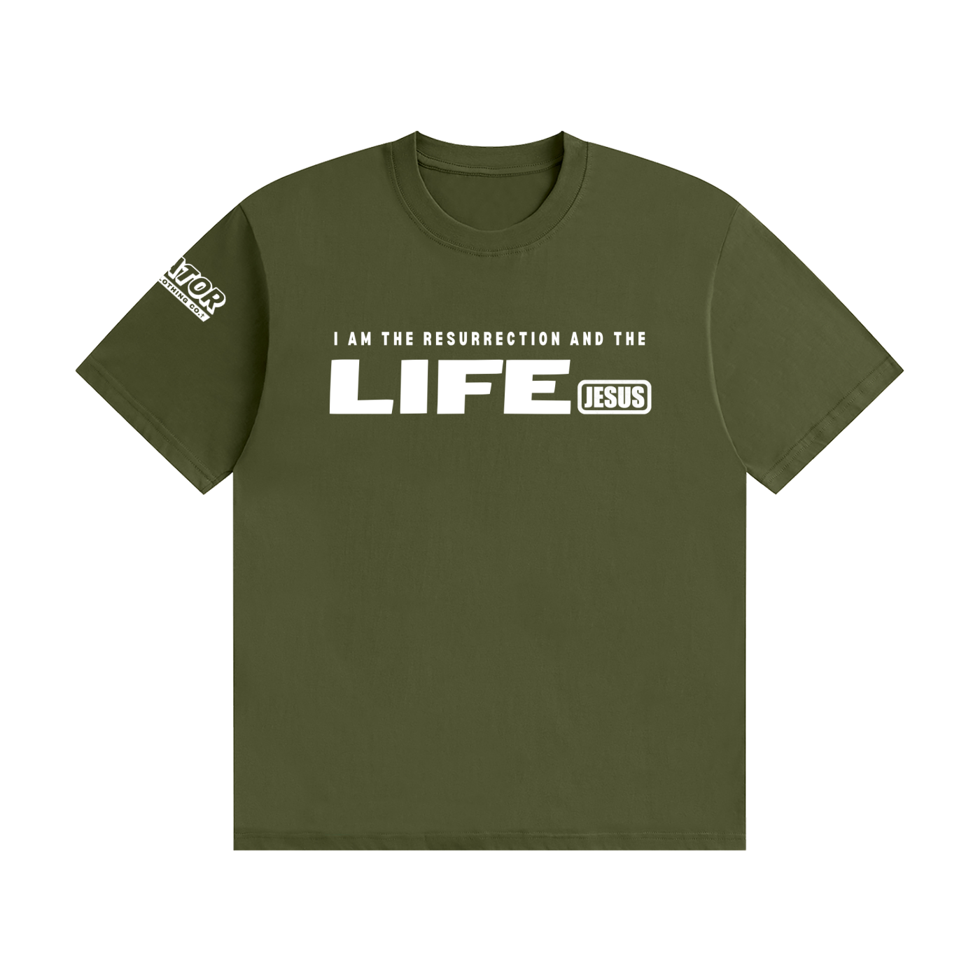 Jesus: Resurrection and the Life - Unisex Cotton T-Shirt