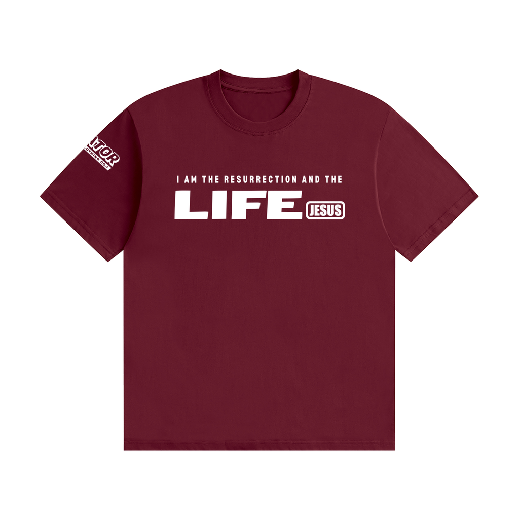 Jesus: Resurrection and the Life - Unisex Cotton T-Shirt