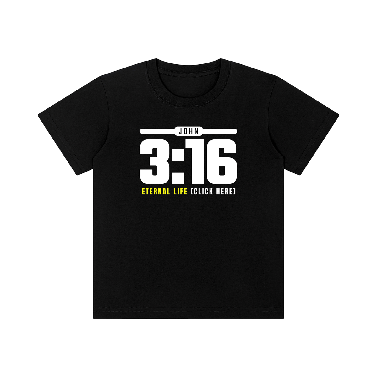 JOHN 3:16 - 180GSM Kids' Pure Cotton T-Shirt