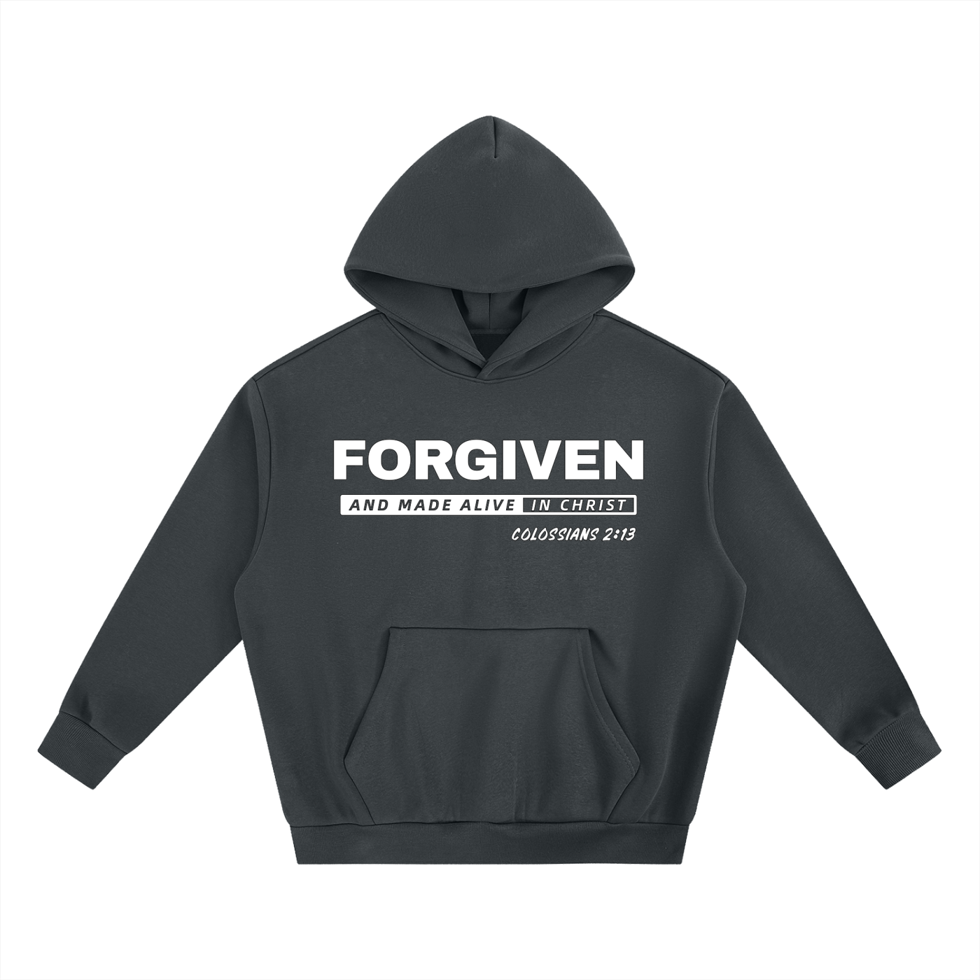 FORGIVEN - 500GSM  Super Heavyweight Boxy Fleece Hoodie