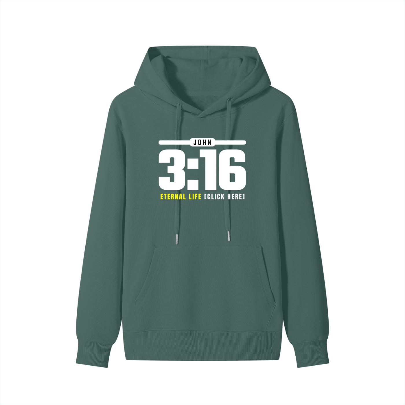 JOHN 3:16: Eternal Life - 300GSM Pure Cotton Hoodie