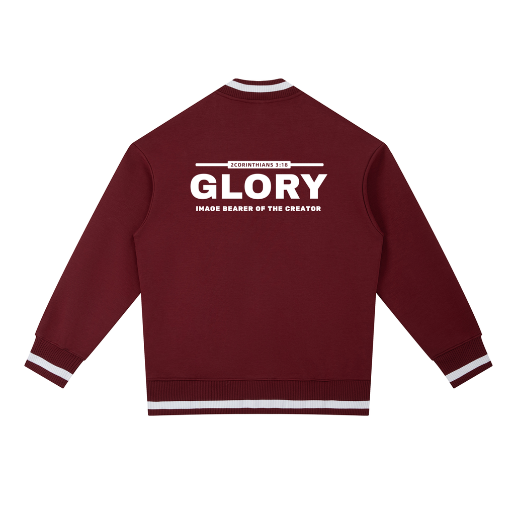 GLORY: Image Bearer of the Creator - 400gsm Zip Bomber Jacket (Christian Faith Streetwear)