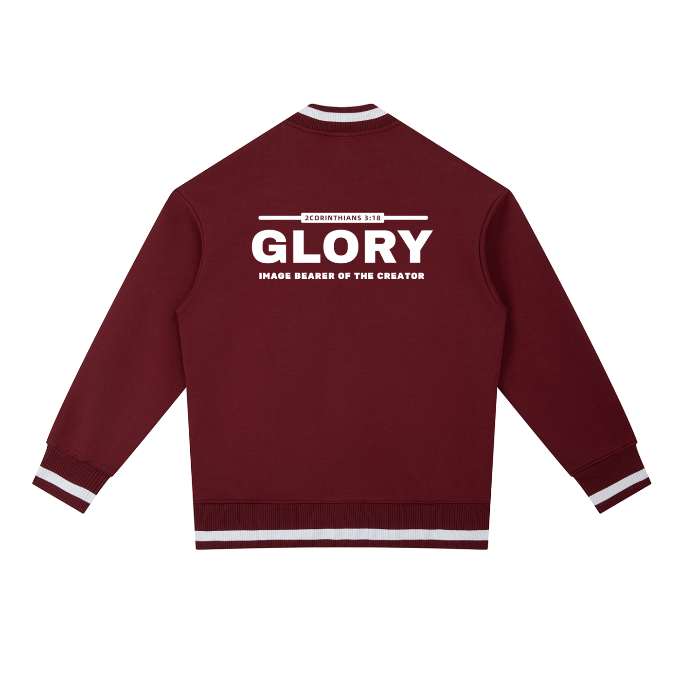 GLORY: Image Bearer of the Creator - 400gsm Zip Bomber Jacket (Christian Faith Streetwear)
