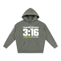 John 3:16 - 350GSM Oversized Fleece Hoodie
