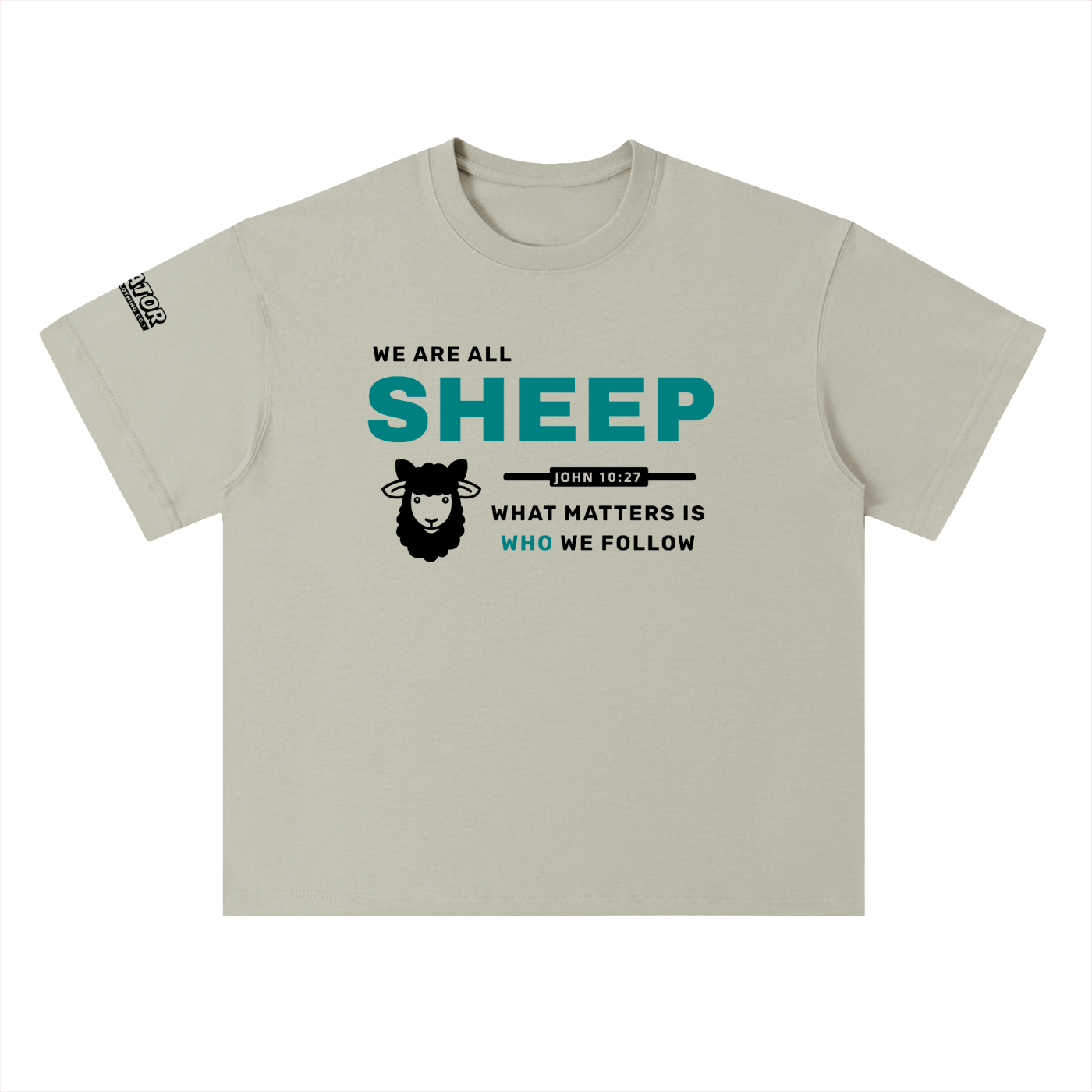 SHEEP - 300GSM Heavyweight Drop Shoulder Pure Cotton T-Shirt