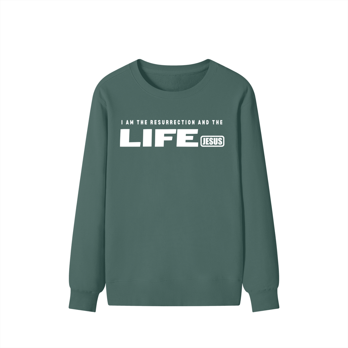 JESUS: Resurrection and the LIFE - 300GSM Unisex Cotton Sweatshirt