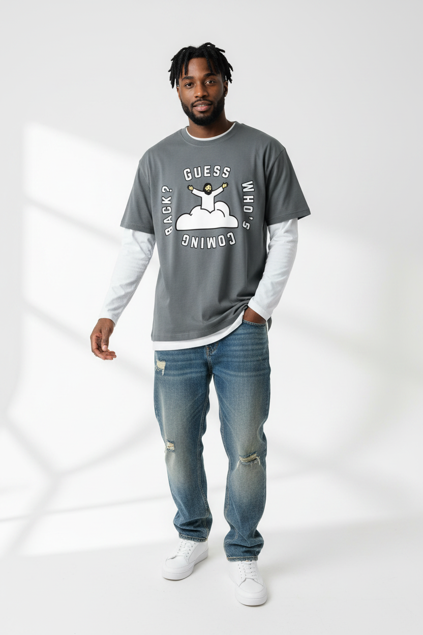 GUESS WHO - 200GSM Unisex Cotton T-Shirt